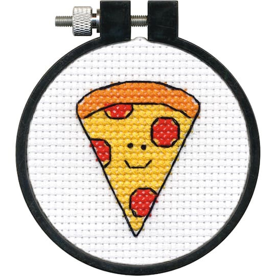 Dimensions® Learn-a-Craft Pizza Cross Stitch Kit